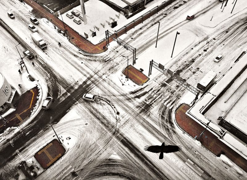 Winter intersection